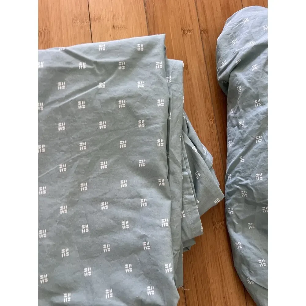 Threshold 100% Organic Cotton 4-Piece Sheet Set Full Size Sage Green Performanc
